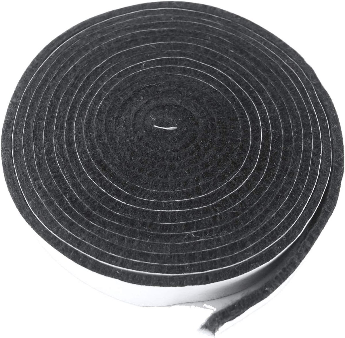 SnelShoppen - BBQ Pakking Roker Seal Strip Zelfstandig 15ft x 7/8'' x 1/8'' Zwart voor Grill, Barbecue, Tuin en Camping