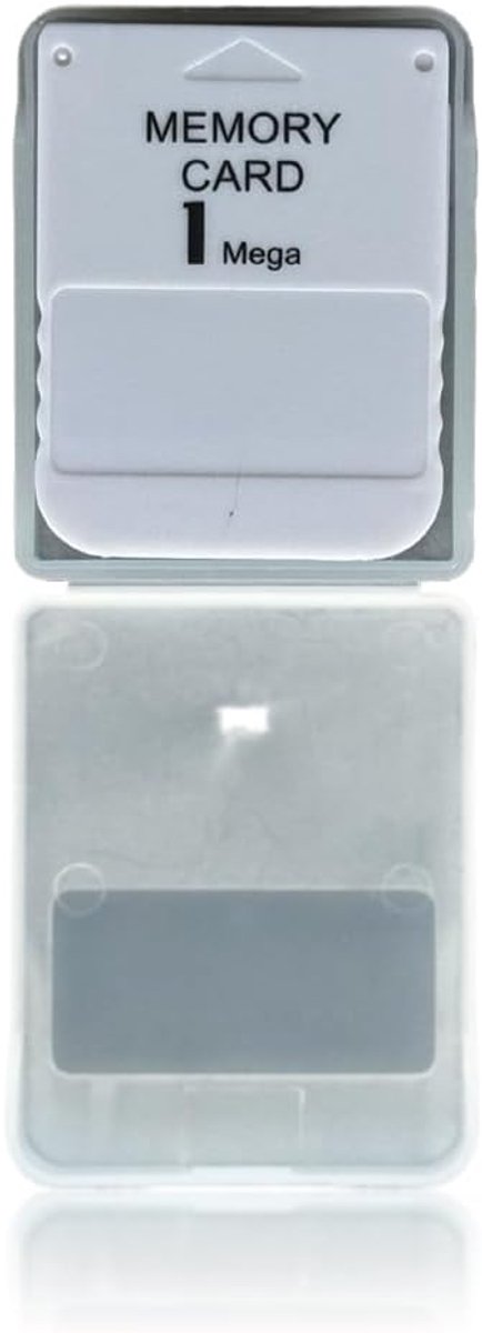SnelShoppen - 1MB Geheugenkaart voor PS1 Console Wit - Compact Ontwerp, Compatibel met PlayStation 1, Ideaal voor Gamers
