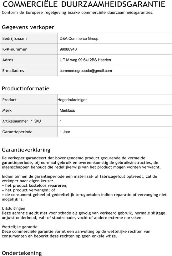 D&A Hogedrukreiniger - Hogedrukreiniger Accu - Terrasreiniger - Waterpistool - Waterpistool Elektrisch - 3500W - 200Bar - 18V - Zwart van Merkloos	 — afbeelding 4
