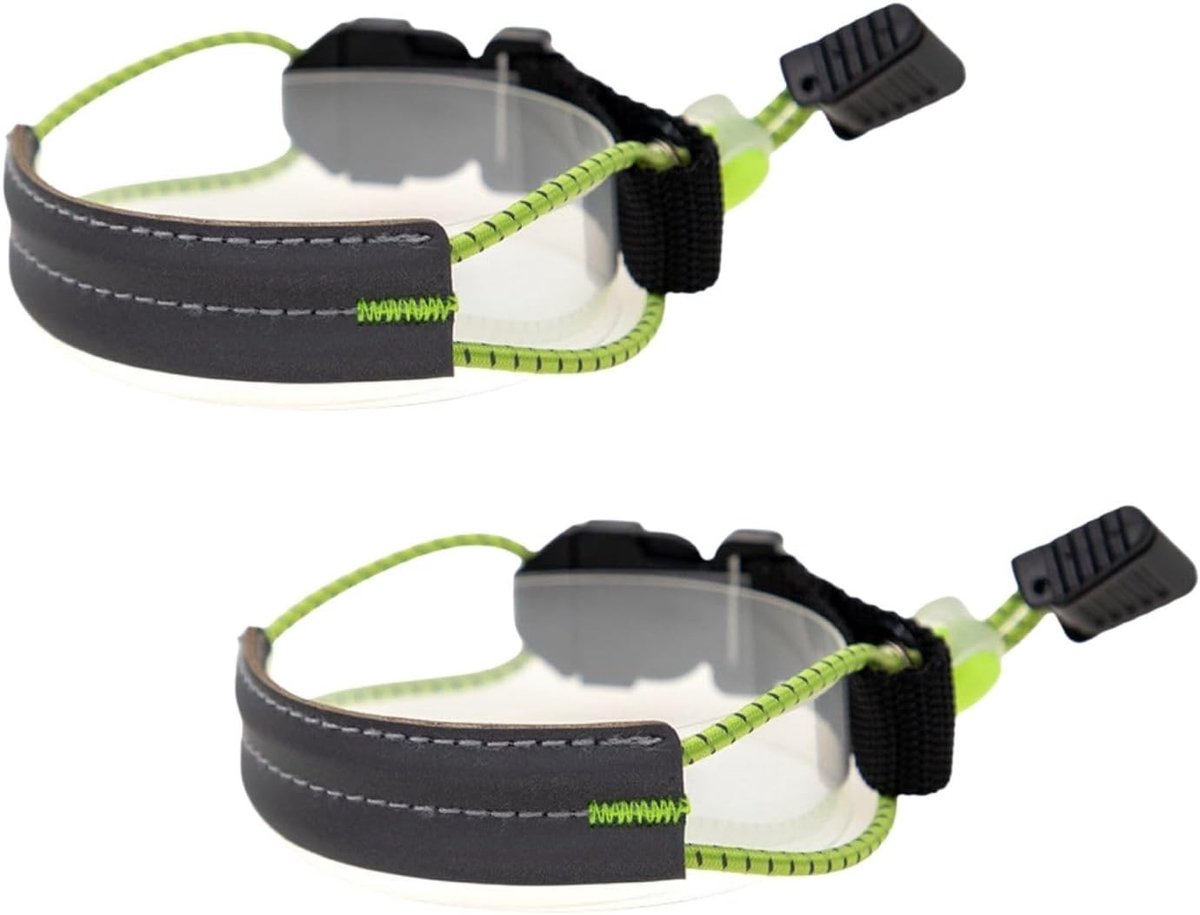 Reflecterende Fietsband voor het Beveiligen van Broekspijpen tijdens het Fietsen, Comfortabele Elastische Band voor Dagelijks en Buitengebruik, Set van 2, Ideaal voor Fietsers en Sporters