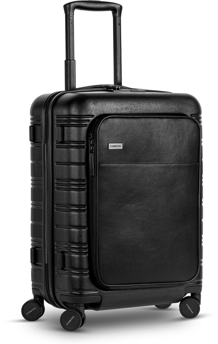 SnelShoppen - ETERNITIVE Cabin E Handbagage Koffer van Polycarbonaat | Lichtgewicht 54 x 37 x 25 cm | 40 Liter | Harde Koffer met 360° Wielen en Vinge