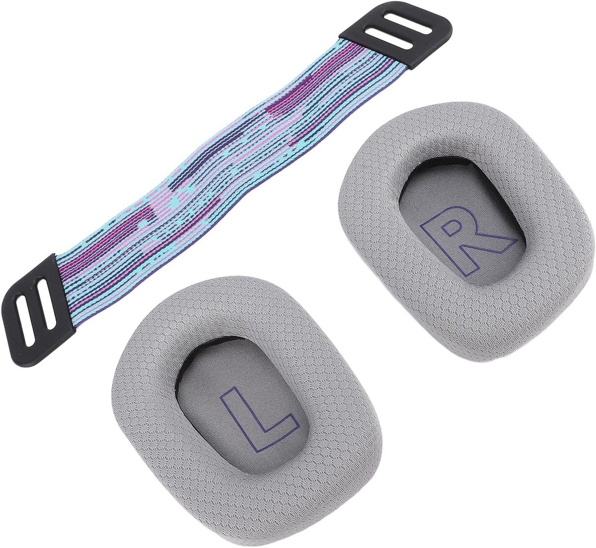 SnelShoppen - Vervangende Oorkussens voor Gaming Headset G733 G335, Geluidsisolatie, Ademend Mesh, Hoofdband Straps, Hoogwaardige Geheugenfoam, Zwart