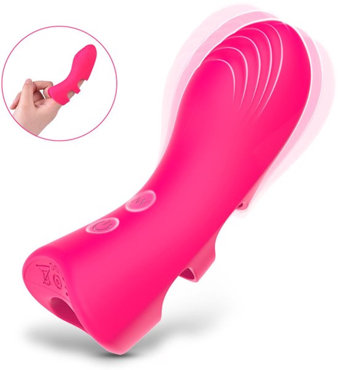 Vingervibrator, seksspeeltjes voor volwassenen en vrouwen, seksspeeltjes voor volwassenen met 10 vibratie- en verwarmingsfuncties, clitoris, G-spot tepelvlindervibrator, vrouwelijke minivibrator, seksspeeltjes voor koppels