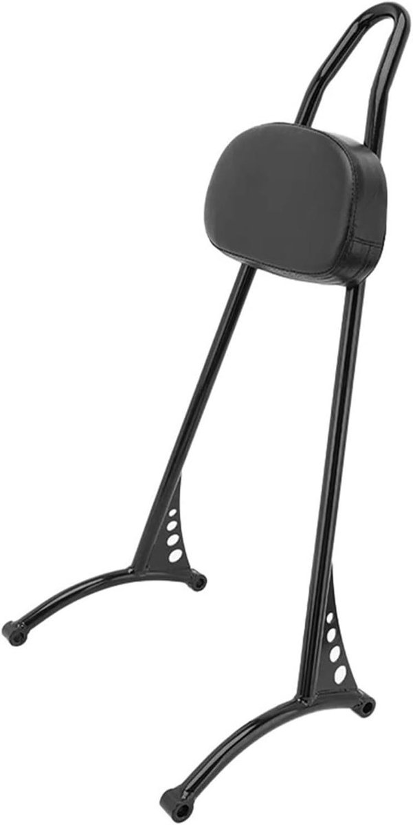 Motorfiets Rugleuning - Passagierssteun Achterbank - Comfortabel Rijden - Gevuld Met Spons - 1270 gram - Zwart