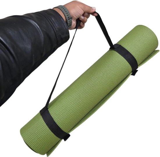 Draagriem met klittenband - voor yogamat - Yoga strap — afbeelding 2