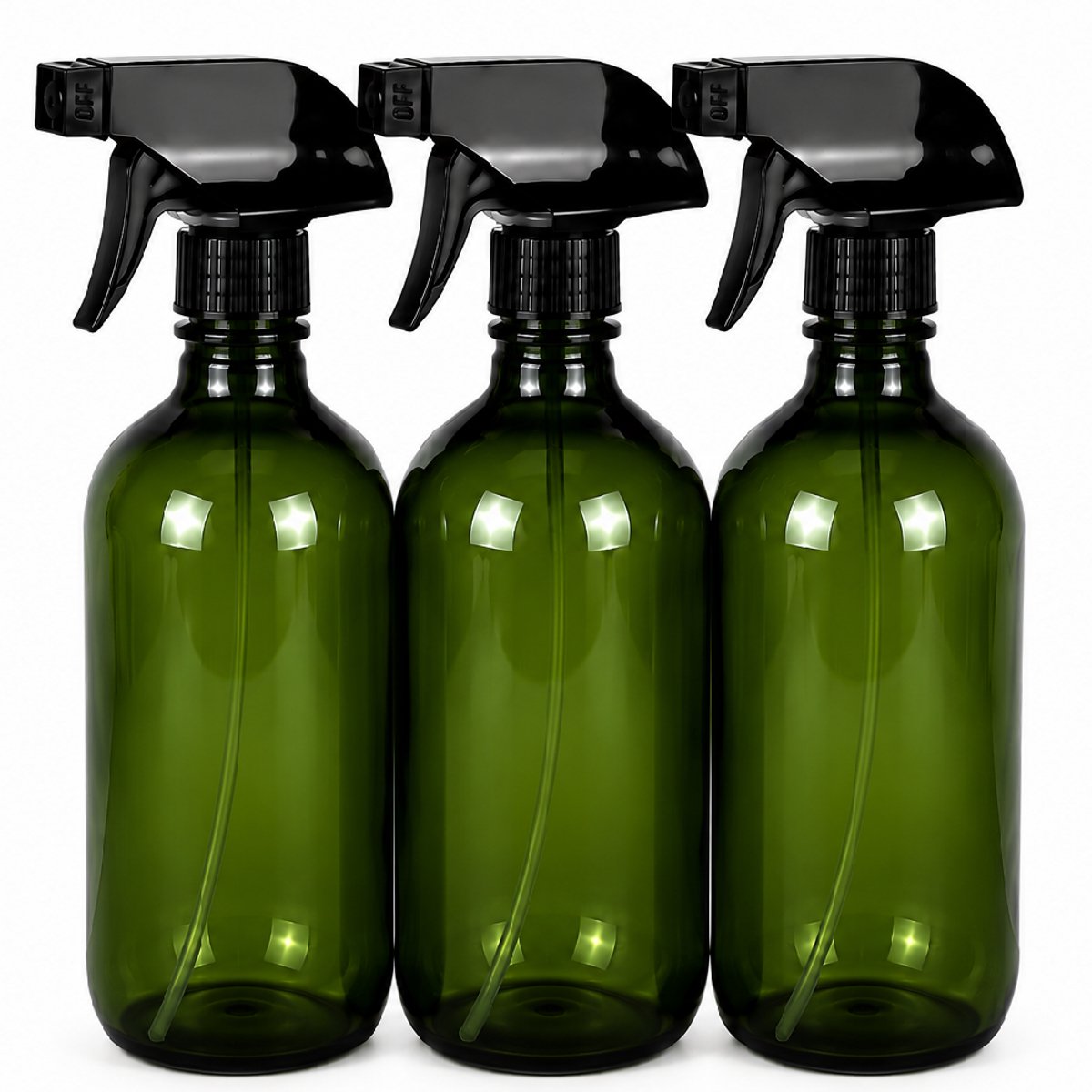 3 groene sprayflacons 500 ml - plantenspuit - waterverstuiver - hervulbaar