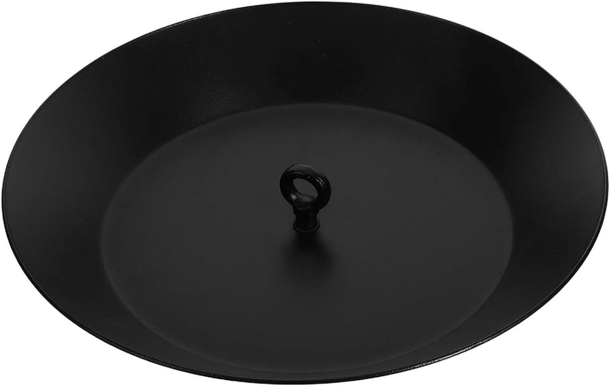 Regenwater Opvangbak - Regenketting Kom - Water Verzamelen - Waterornament - 24.5 cm - Zwart