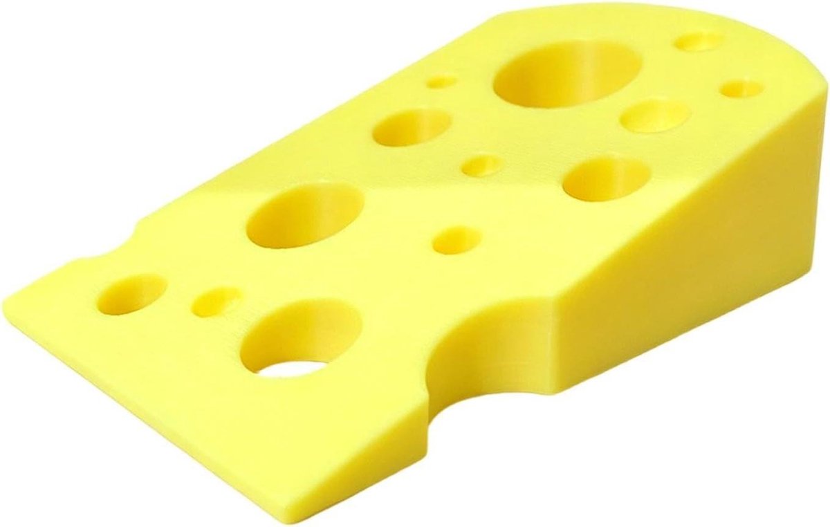 Deurstoppers Kaasvorm - Deurwig Hoekstopper - Deuren Open Houden - Antislip Verdikt Ontwerp - 9 x 9 x 6 cm