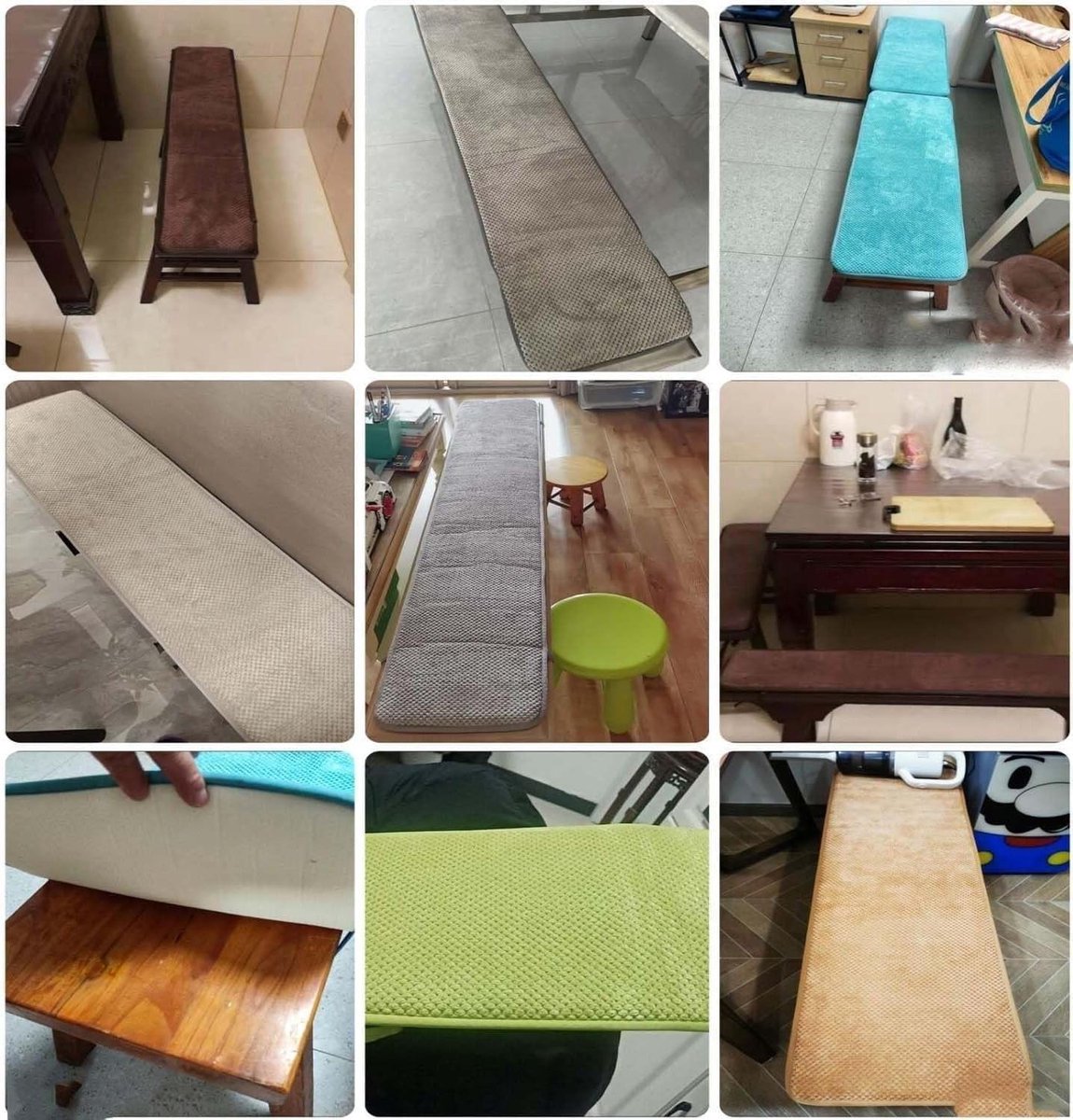Bankkussen voor Binnen en Buiten - Terraskussen Zitkussen - Extra Comfort Bieden - Antislip Bevestiging met Banden - 120/150/180 cm