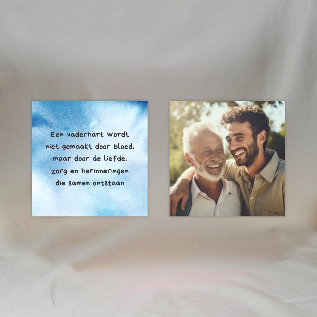Bonus papa cadeau - Gepersonaliseerd cadeau voor bonuspapa - 2x Koelkast magneten - Magneet cadeau - Gepersonaliseerd cadeau foto - Magneten set met eigen foto en tekst - 5x5cm