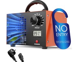 Fokelyi Ozon Generator - Ozonmachine Luchtreiniger 60.000 Mg/u - Geurverwijderaar Kantoor Voor Auto En Huis Tot 300m² - Formaldehyde Verwijderaar Desinfectie Met Timer - Zwart