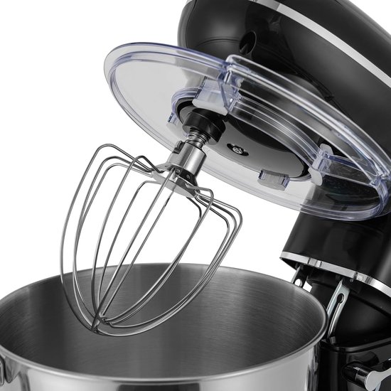 Keukenmachine 1500W - Keukenmixer Krachtig - Brood Deeg Maken - Compact LCD Display - 6.2 Liter Kom - Zwart — afbeelding 2