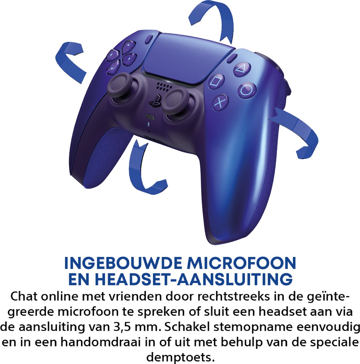 Sony PS5 DualSense Draadloze Controller – Chroma Indigo – foto 3