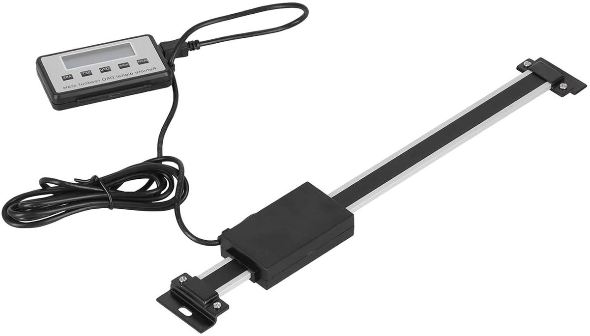 Digitale Uitlezing Lineaire Schaal - Meetinstrument Freesmachine - Precisie Bewerking - Duurzame Industriële Constructie - 0-200 MM - Zilver