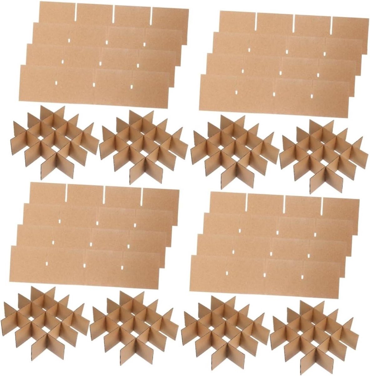 Verzenddozen Verdelers - Papieren Dozen Scheiders - Spullen Verhuizen - Beschermend Karton - 33.5 cm - Zoals afgebeeld