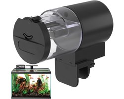 Automatische Voederautomaat - Voerbakjes voor aquariums - Voederautomaat - Automatische visvoederautomaat - 12 of 24 uur - Vissen Visvoer Voer Automaat - 100 ml - voor aquaria, kleine tanks, schildpadden en garnalen - 12*7.5*6 cm - zwart