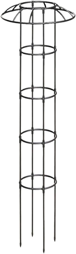 Plantenhek Tuin - Klimplantsteun Hekwerk - Planten Ondersteunen - Gereedschapsloze Montage - 160 cm - Zwart