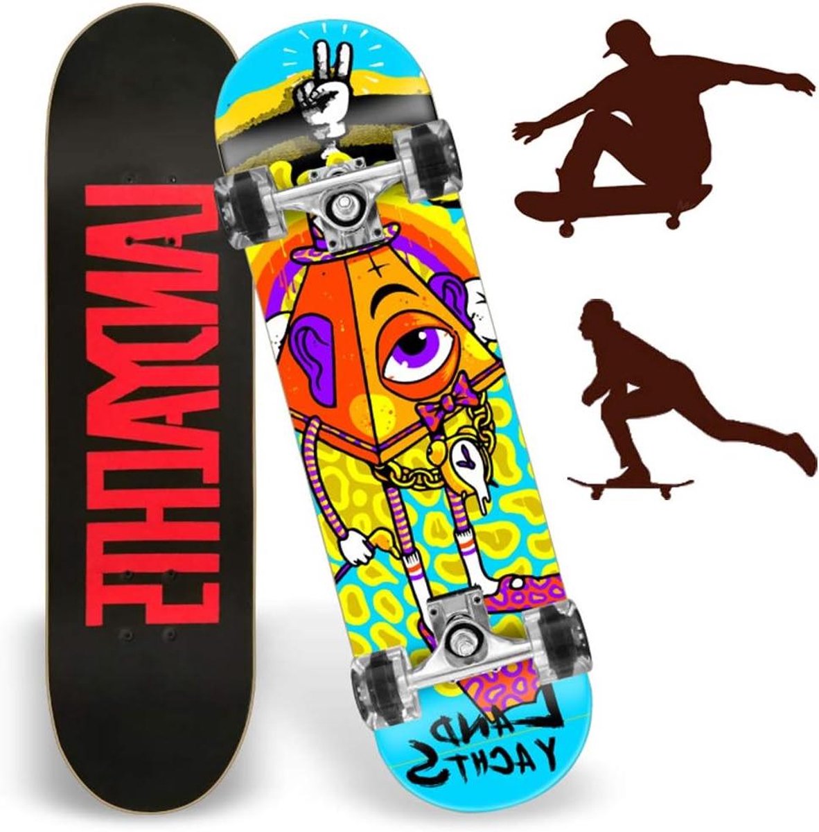 Skateboard Longboard Cruiser Buiten rijden 9-laags esdoorn dek 787 cm Niet gespecificeerd