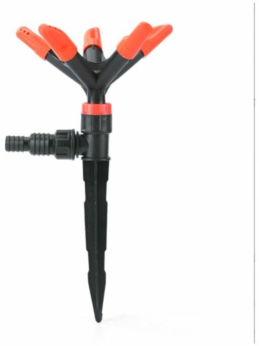Y-vormig waterverdeelsysteem,kogelkraan voor vijverwaterpomp en waterdebietregeling,360 graden draaibare sproeikop,automatische bewatering.
