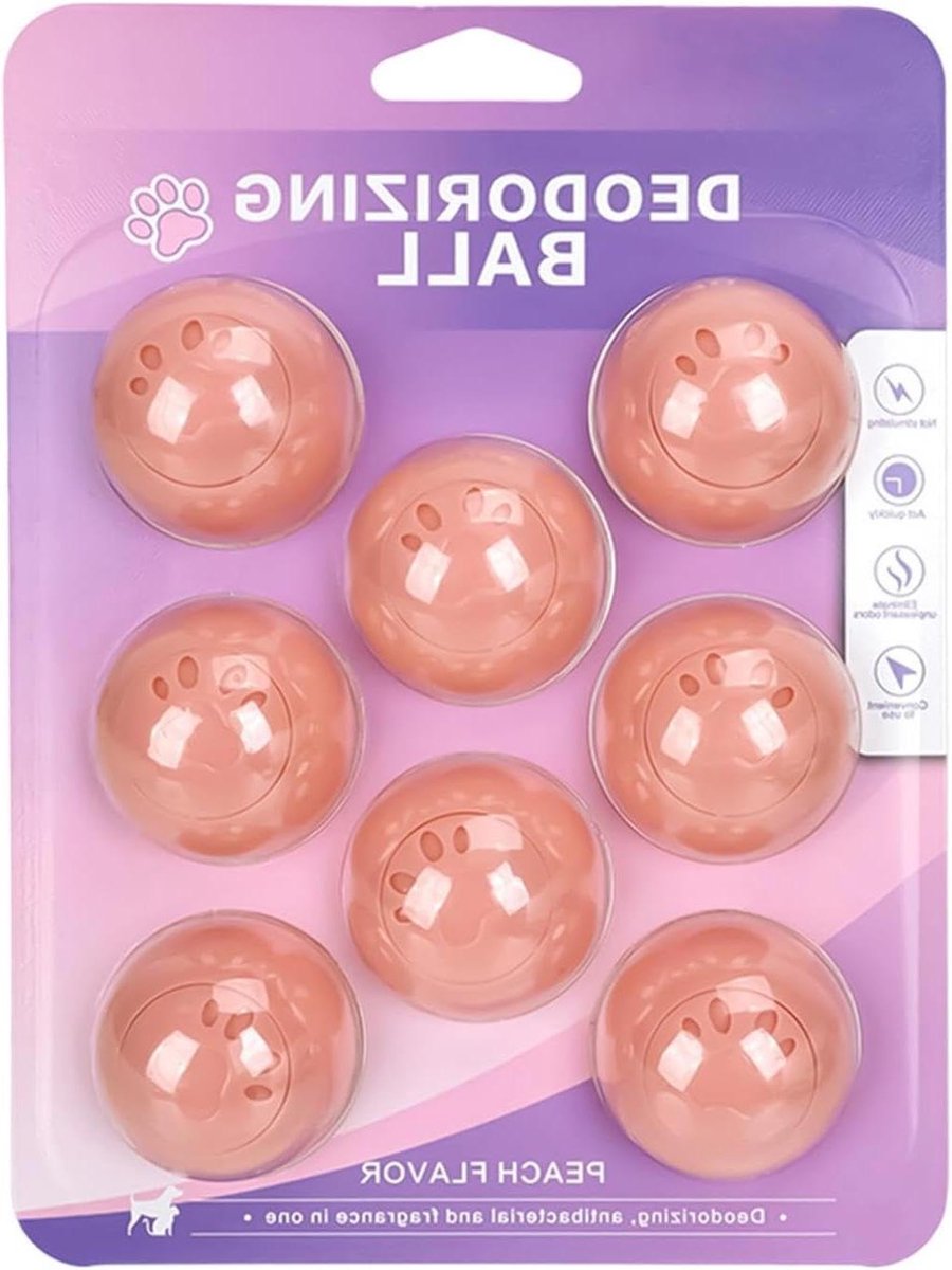 Deodorantballen Schoenverfrisser - Schoenballen Luchtverfrisser - Geur Neutraliseren - Langdurige Afgifte - 8 stuks - Wit