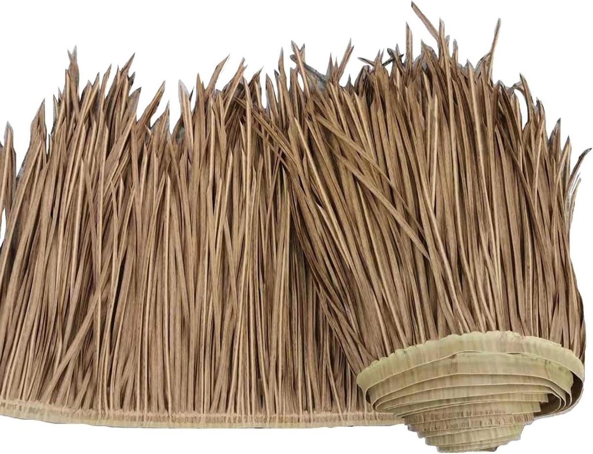 Kunstmatig Rietdak - Palapa Stro - Tuindecoratie - Weerbestendig Polymeer - 50 cm breed - Natuurlijk
