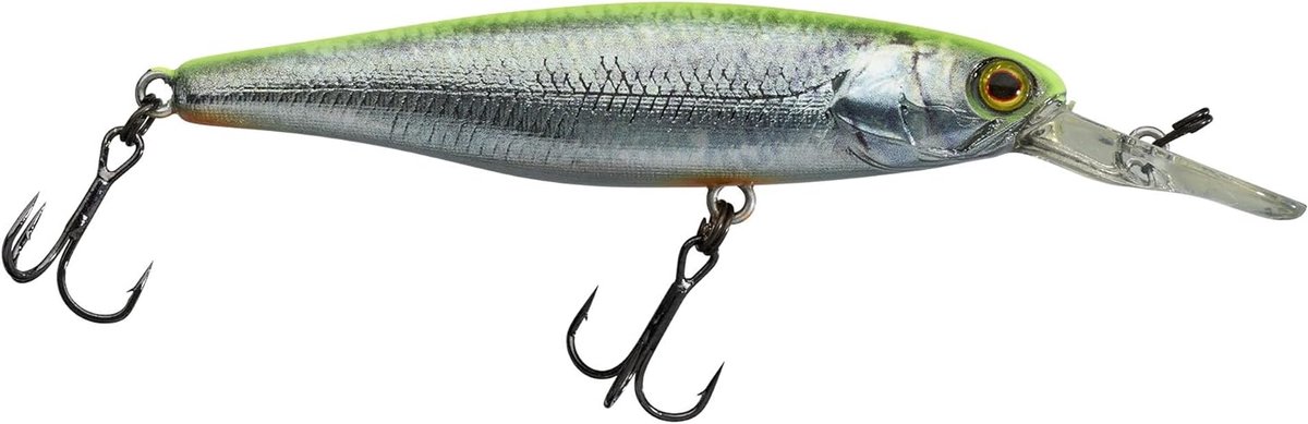 Wobbler - Aas Lokaas - Roofvissen Vangen - Imiteert Gewonde Vis - 7.6 cm - Groen