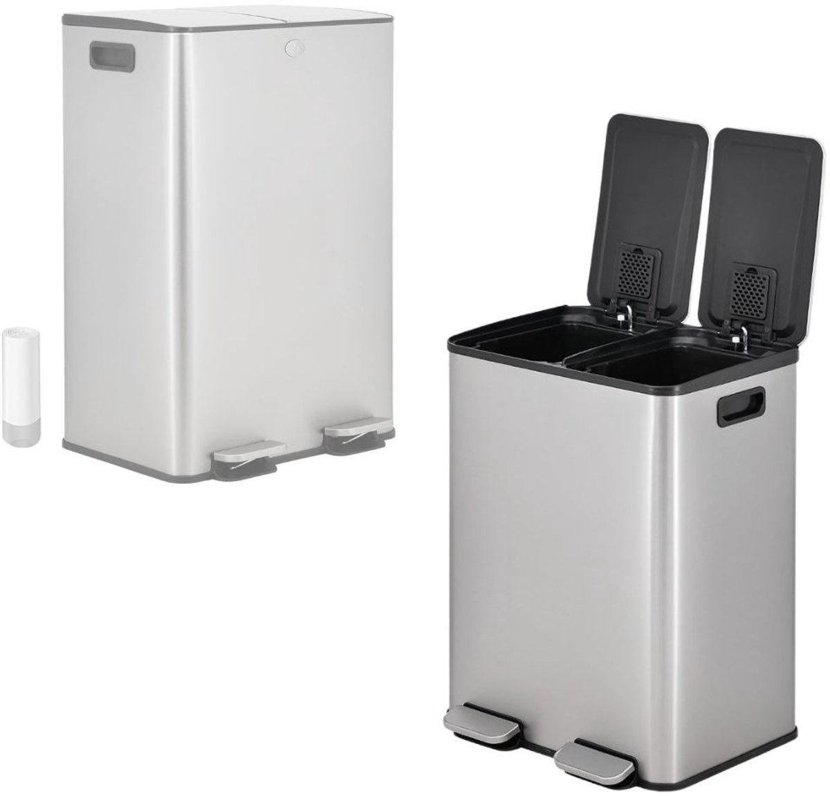 ApexArte® Keuken Afvalbak - Duo Prullenbak - Afval Scheiden