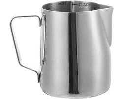 Melkopschuimkan RVS - Latte Art Jug Barista - Koffie Maken - Precisie Gietspuit - 600ml - Zilver