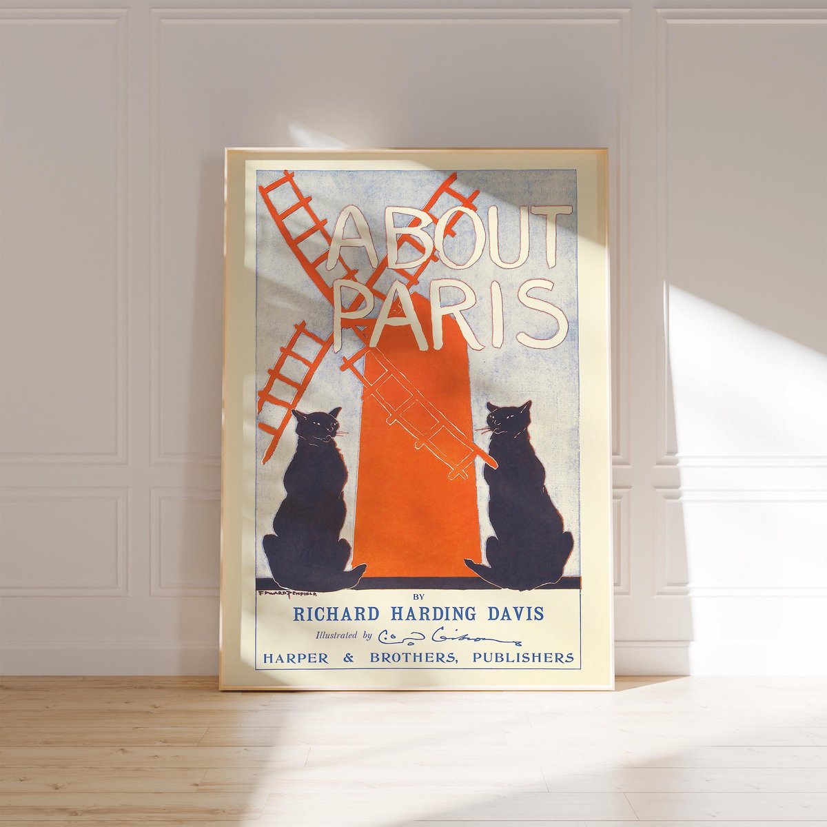 About Paris – Typografische Parijs Poster 30 x 40 cm