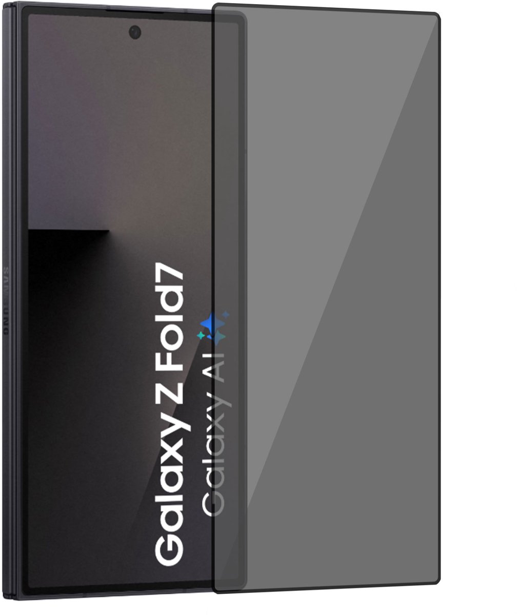 Privacy Screenprotector geschikt voor Samsung Galaxy Z Fold 8 Ultra / Fold 7 - Anti Inkijk - Gehard Glas geschikt voor Samsung Galaxy Z Fold 8 Ultra / Fold 7