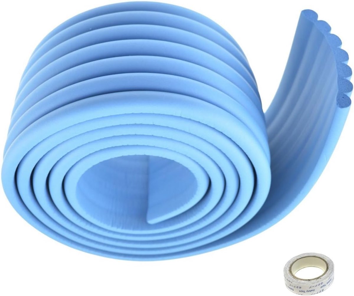 zekeringbuffer 2 m x 80 mm stootbescherming spons kussen blauw Tkd7002