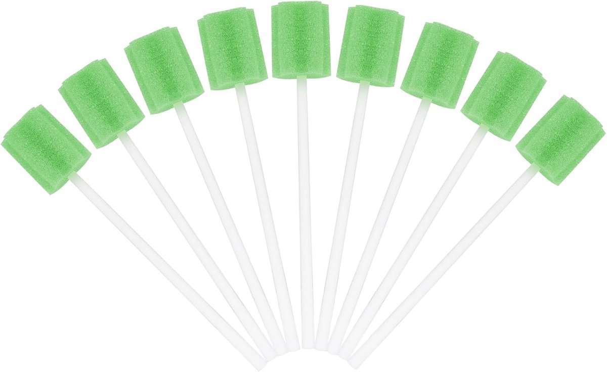 Wegwerp mondverzorgingsspons, 100 stuks, draagbare mondspons