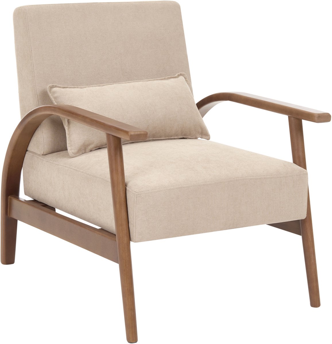 SKARA - Fauteuil - Beige - Polyester