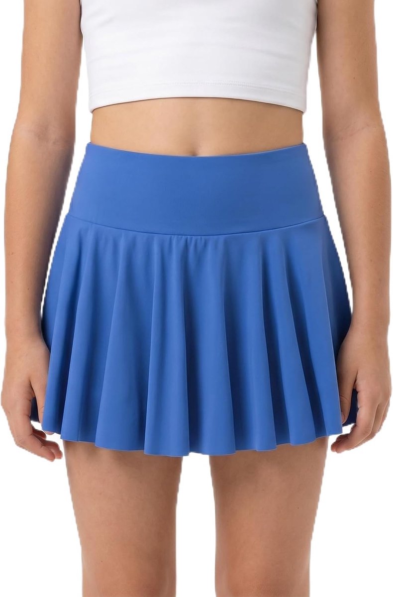 Tennisrok voor meisjes met broek, rok voor meisjes met zakken, hoge