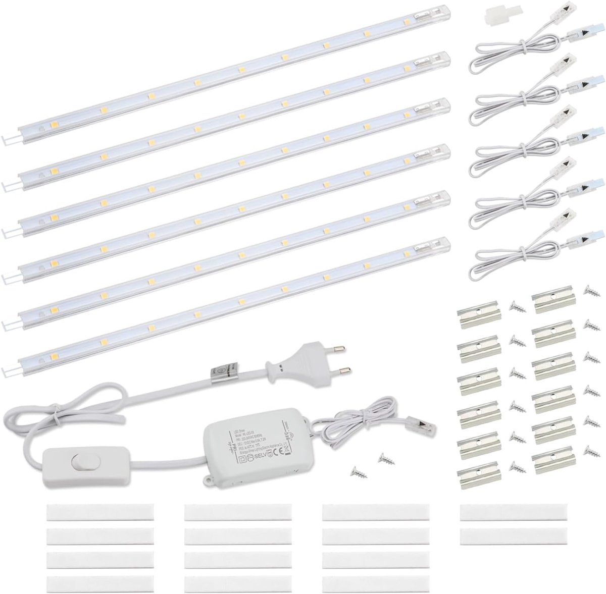8,5 W, 760 lm, 3000 K, neutraal wit, lichtstrip, keukenlamp, vitrine