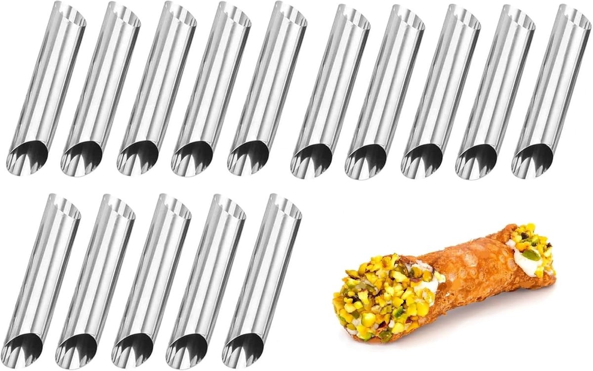 15 stuks bakvormen (129 mm x 25 mm)