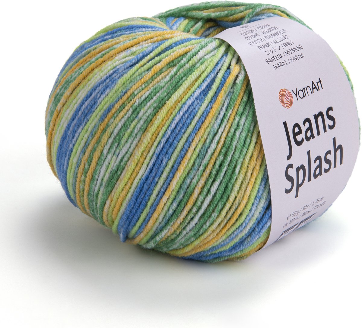 YarnArt Jeans Splash - 55% Katoen 45% Acryl - voor Haken en Breien - 50g / 160m - Kleur 957