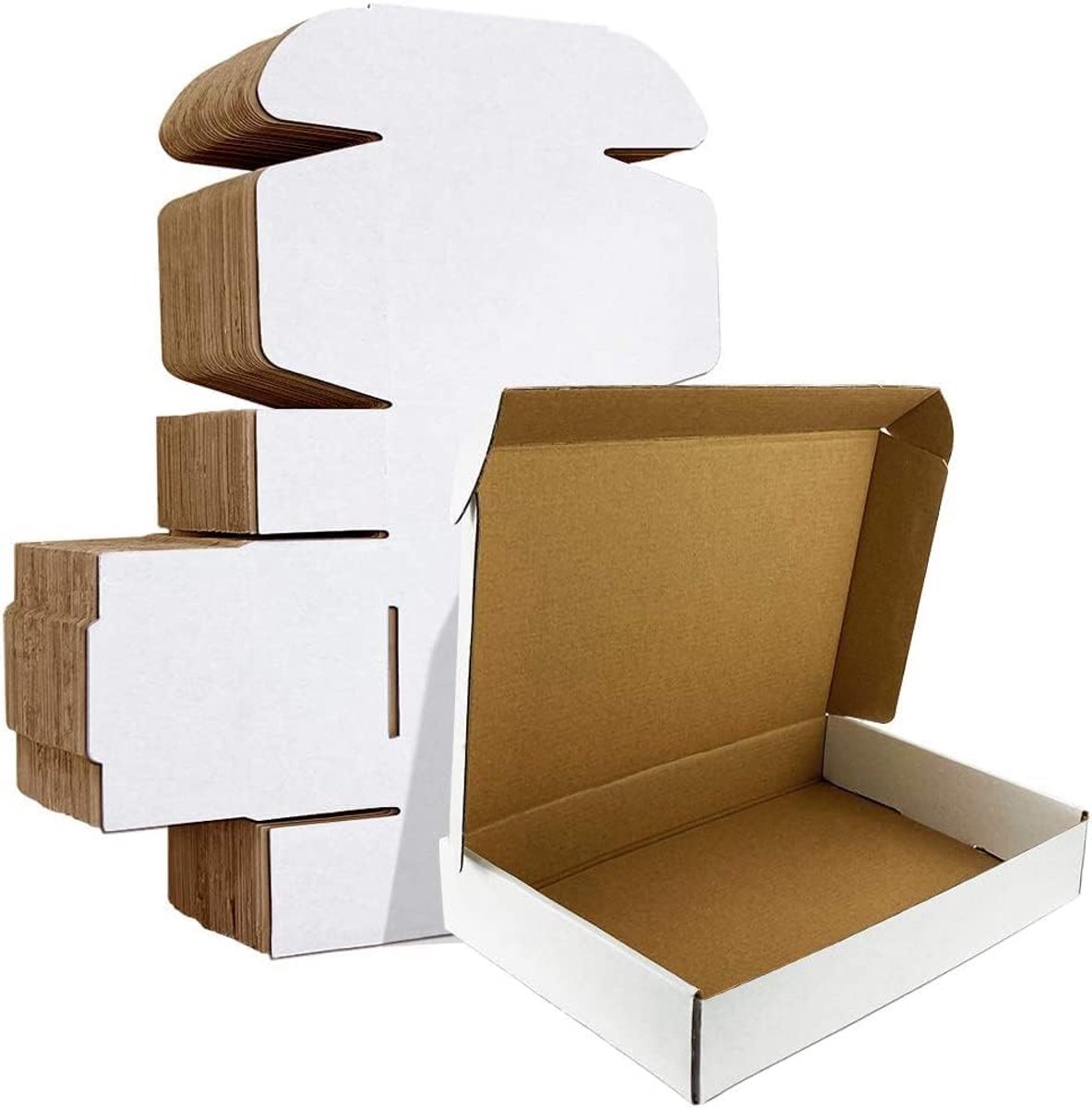 Verzenddozen, 30,5 x 22,9 x 7,6 cm (12x9x3 inch) golfkartonnen