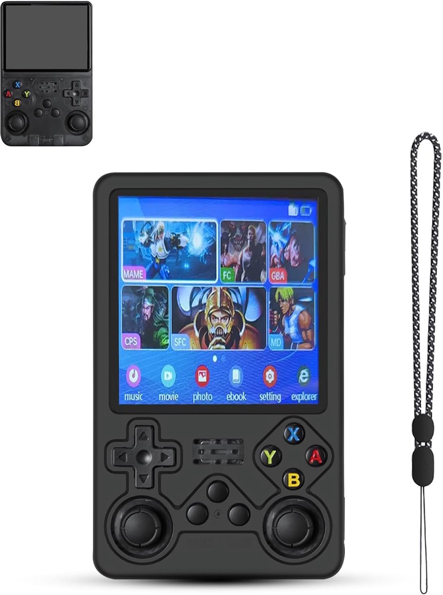 SnelShoppen - Beschermhoes voor R36MAX Retro Handheld Game Console (2025 Upgrade) - Precisie Gaten, Hoogwaardige Milieu-vriendelijke Materialen, Krass