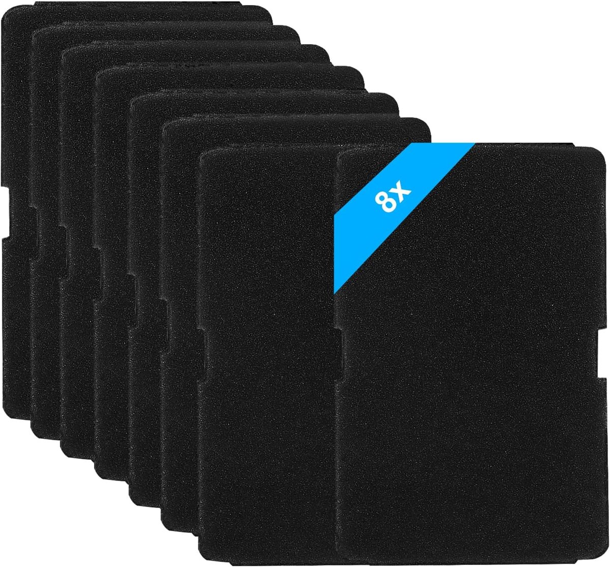 8 filters voor Beko droger 2964840100, filter droger warmtepomp droger sponsfilter voor Beko Grundig Blomberg ElektraBregenz pluiszeef filterschuim 245 x 155 x 11 mm
