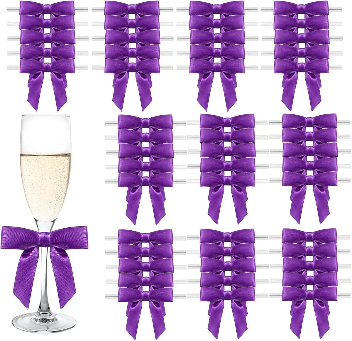 Strikken Decoratieve Geschenkstrikken Violet Geschenk