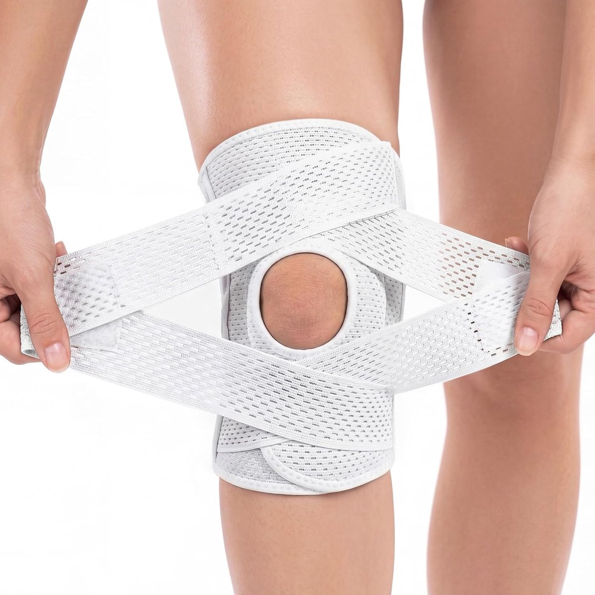 Kniesteunbrace Voor Mannen En Vrouwen,Kniesteun,Meniscus Met Patella Gelpads En Zijstabilisatoren,Kniesteun Voor Gezwollen Acl, Pees, Liggament En Meniscusletsel,Voor Gym,Gewichtheffen