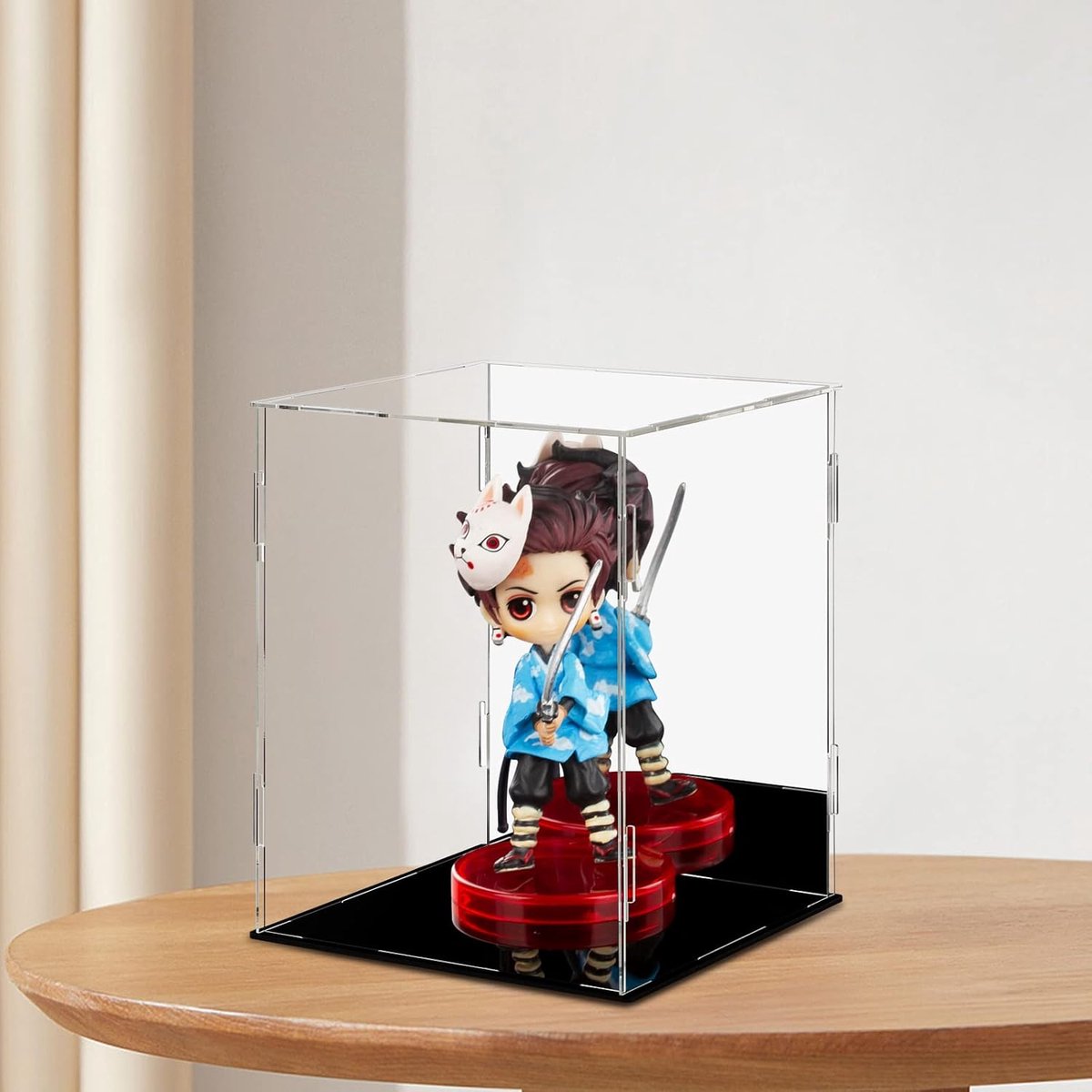 Acryl vitrine met spiegel, doorzichtige acryl organisatorbox