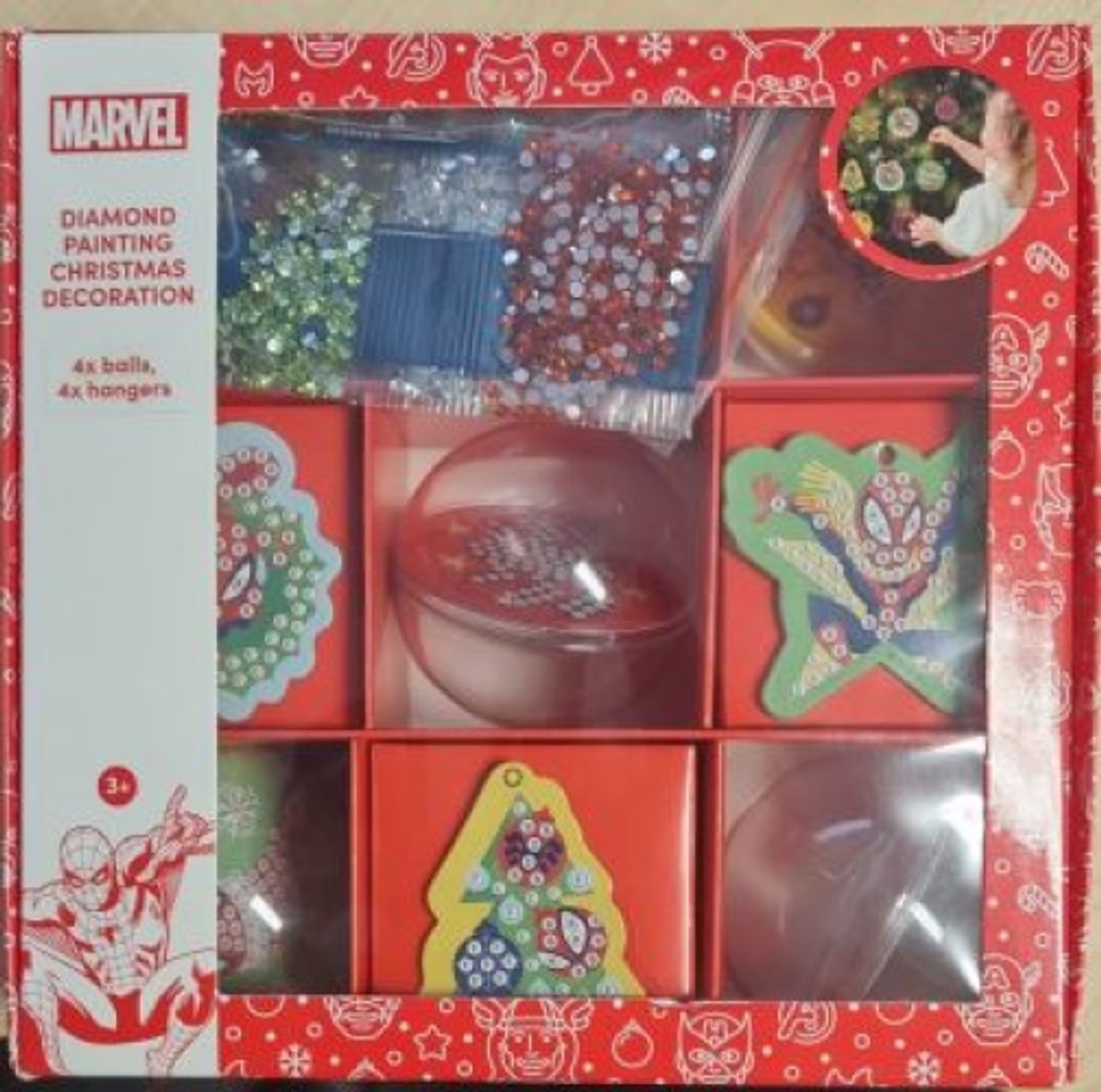 Diamond Painting kerst decoratie - kerstbal versieren - knutselen - kerstboom accesoires