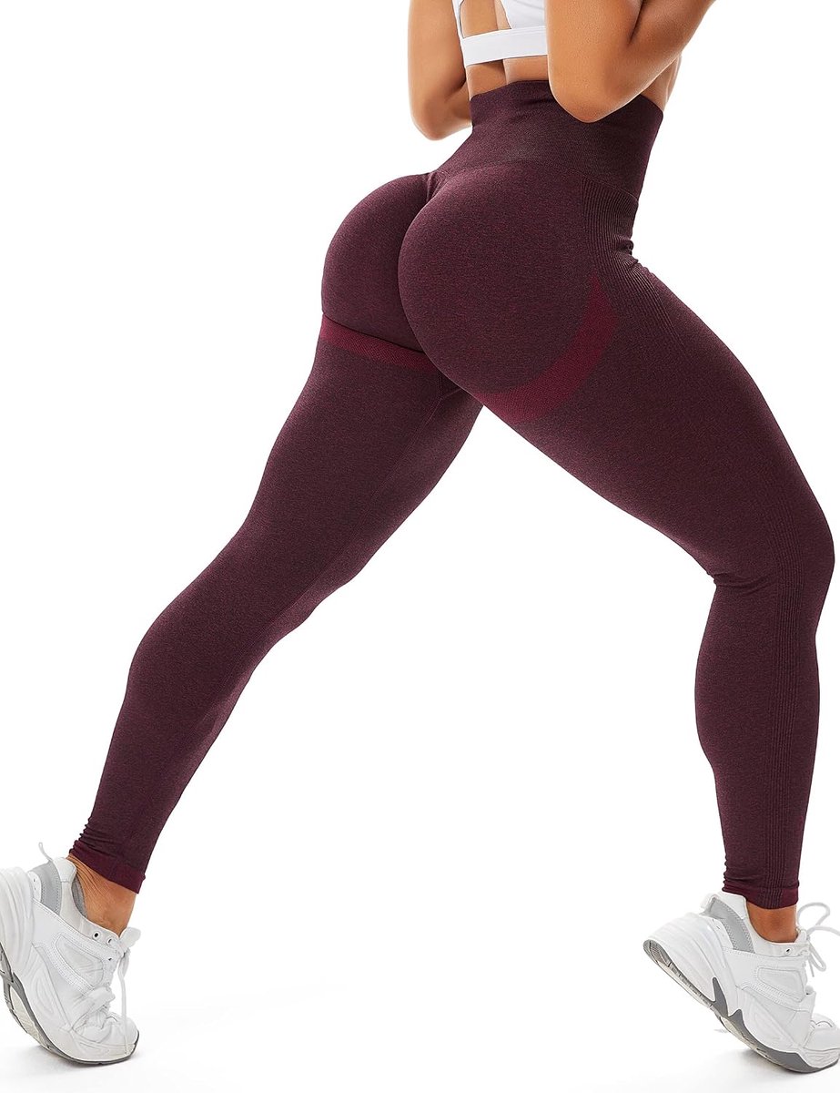 Leggings voor dames, push-up broek met hoge taille, ondoorzichtig