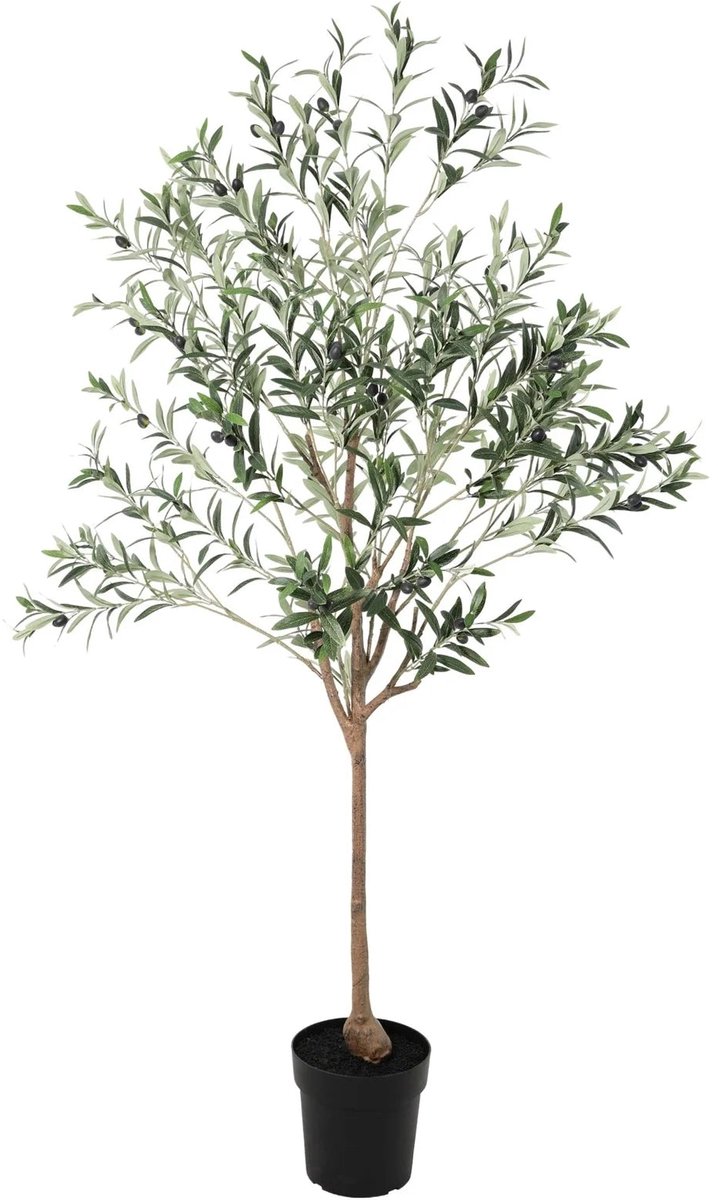 Trendyplants - Kunst Olijfboom - Olijfboom - Kunstplant - Hoogte 172cm - Potmaat Ø10cm