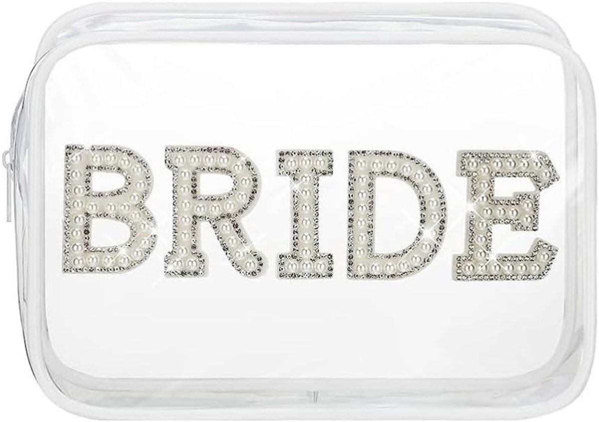 brief, parels, bruiloft, transparant, pvc, waterdicht, draagbaar