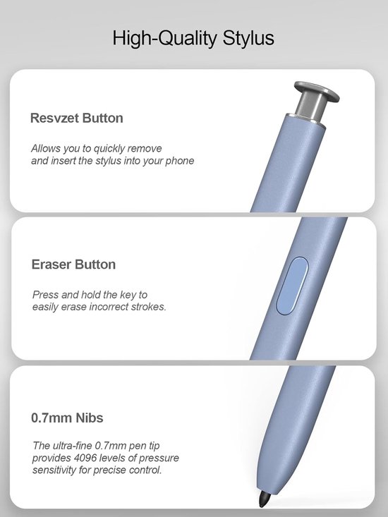 Stylus Pen voor Samsung Galaxy S25 Ultra 5G, S25 Ultra S Pen — afbeelding 2