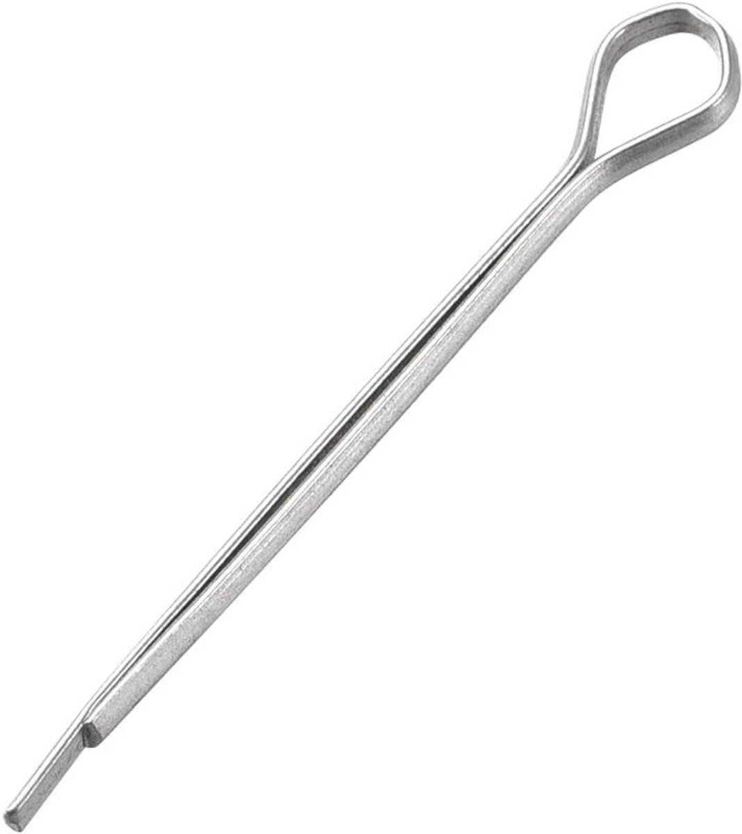 sourcing map 150 stuks verdeelde splinten 1/16 inch x 63/64 inch (1,5 mm x 25 mm) verstevigingsclip zilver