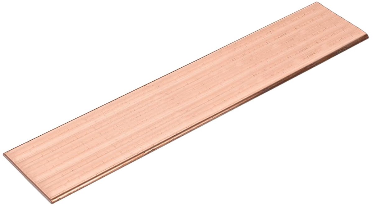 Koperen platte lijst, dikte 1/16 inch x breedte 2 inch x lengte 15